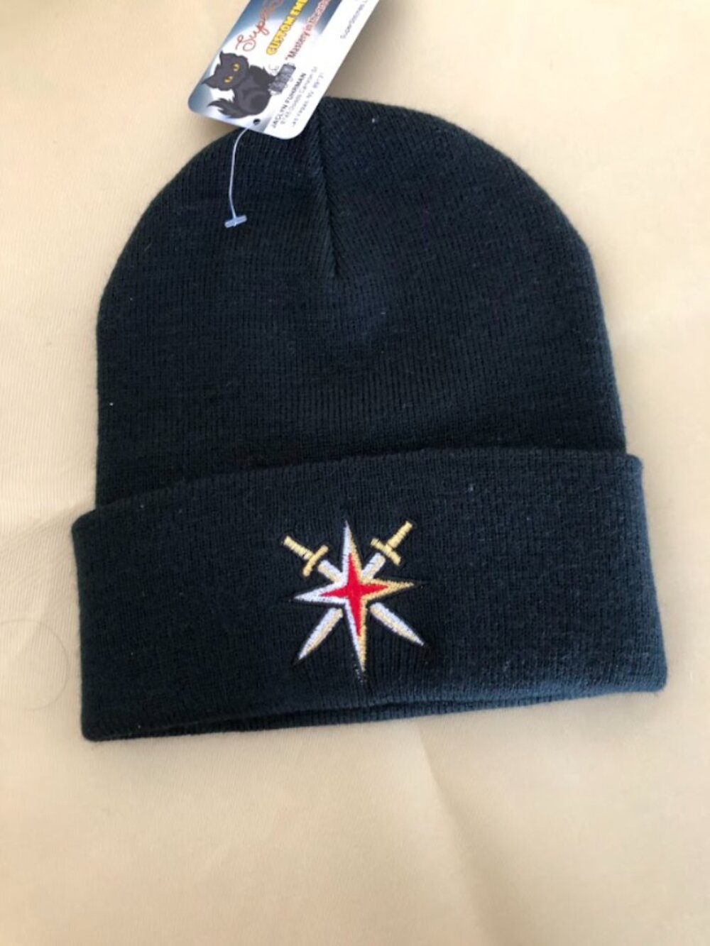 Las Vegas Golden Knights Black Cuffed Alternate Logo Beanies!